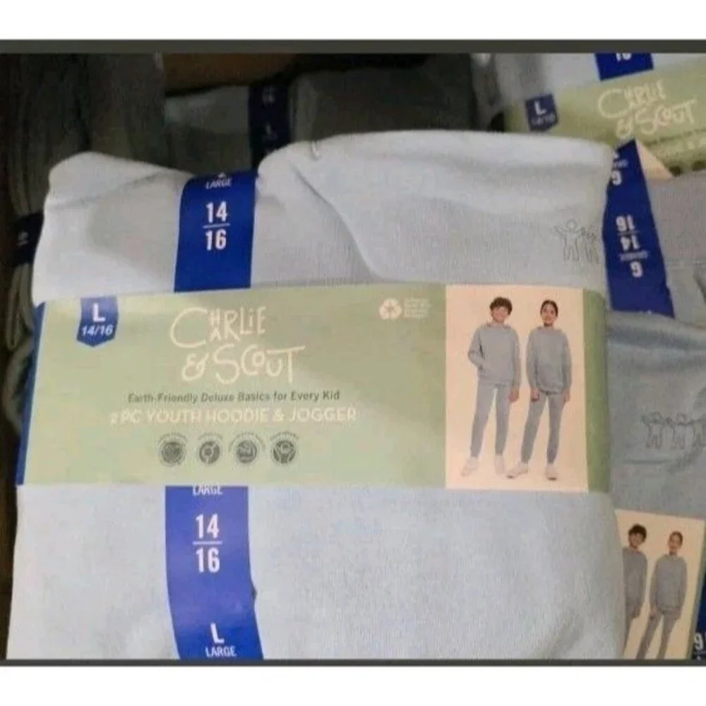 Charlie & Scout Youth 2-piece Set Blue Large Unisex